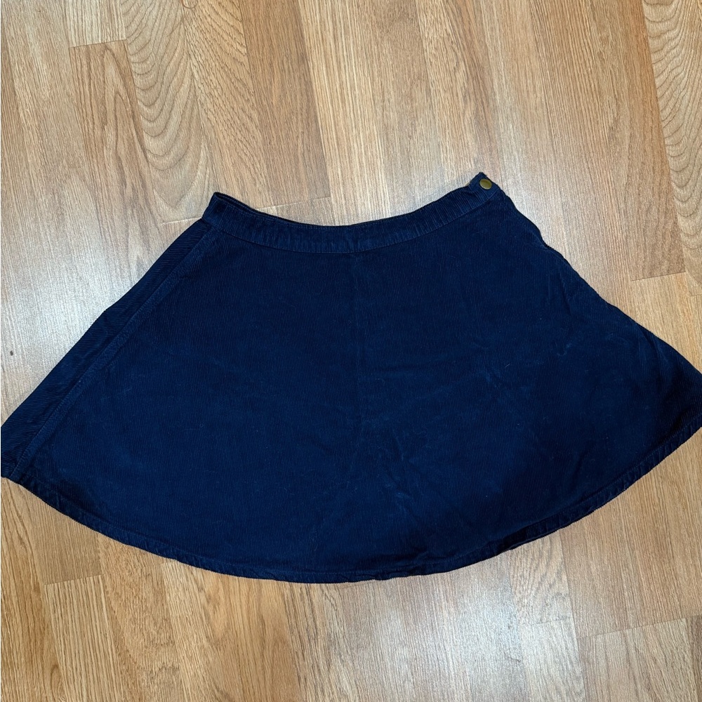 American Apparel Blue Mini Skater Skirt Casual